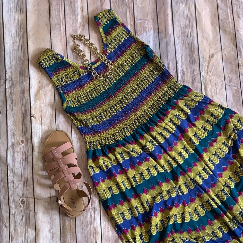 Gorgeous colorful spring dress